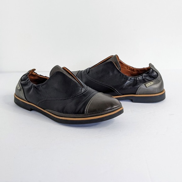 PIKOLINOS Shoes - Pikolonos Shoes Santorini Womens EU 38 Black Gray Oxford Slip On Color Block